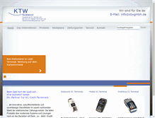 Tablet Screenshot of ktwgmbh.de